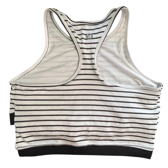 Scorpio Sol Women’s Crossover Black White Sports Bra Size Large - Picture 2 of 9